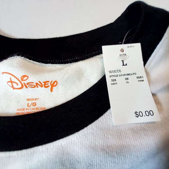 Disney Lilo & Stitch Boo Halloween Pajama Set Long Sleeve Shirt & Pants Size L - Picture 15 of 16